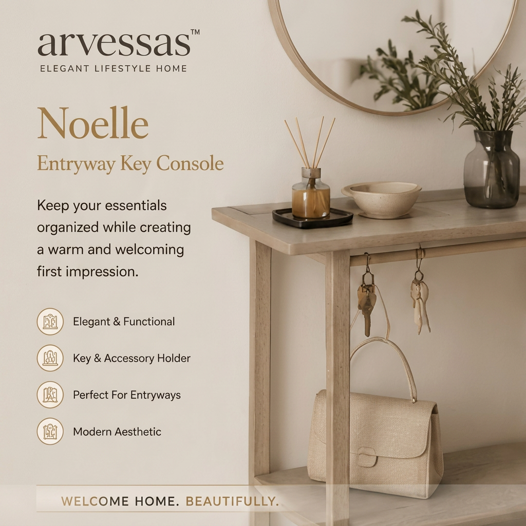 arvessas™ Noelle Elegant Entryway Key Console