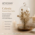 arvessas™ Celestia Botanical Glass Cloche