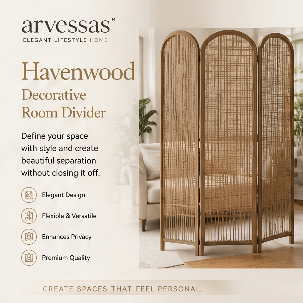 arvessas™ Havenwood Decorative Room Divider